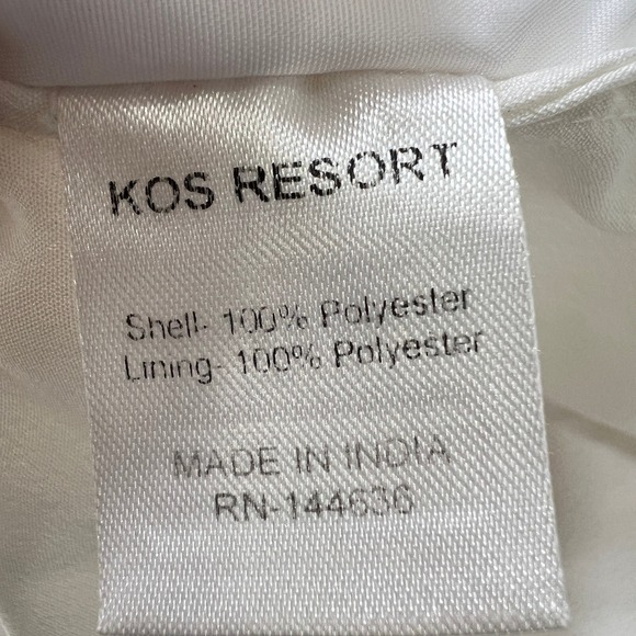 Kos‎ Resort Floral Smocked Maxi Dress Size S Pink Yellow Tie Strap Boho Cottage - Picture 4 of 10